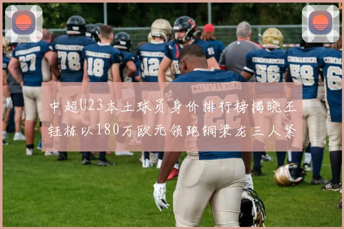 中超U23本土球员身价排行榜揭晓王钰栋以180万欧元领跑铜梁龙三人紧随其后